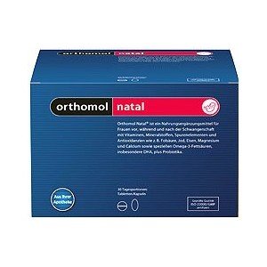 Ортомол Orthomol Natal (гранулы) - нутритивной поддержки для мамы и малыша (30 дней)