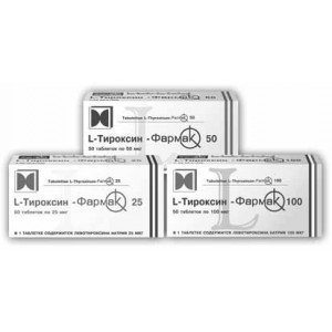 L-ТИРОКСИН-ФАРМАК® таблетки по 100 мкг №50 (10х5)