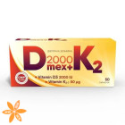 Витамин Д МЭКС 2000 + К2 таблетки 2000 МЕ Д3 и 50 мкг витамина К2